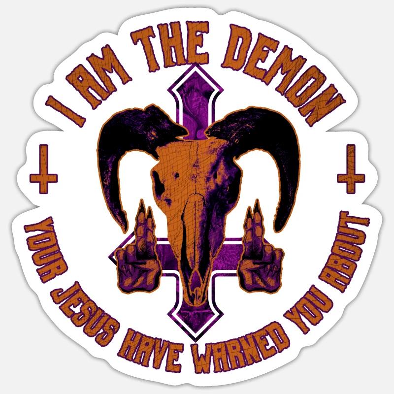 Baphomet Cadeau Sticker taille S (10 x 10 cm)