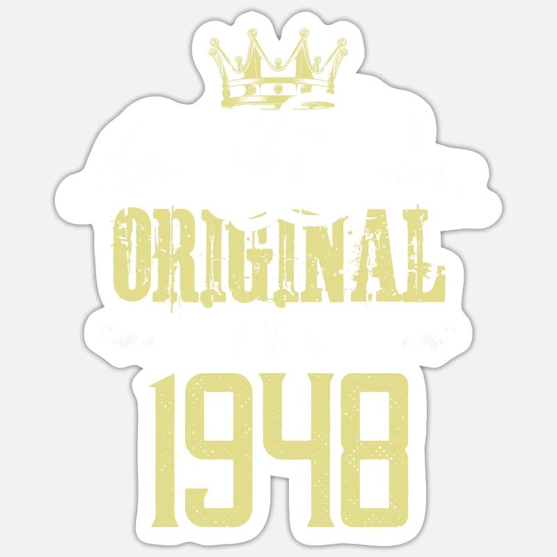 1948 limited edition - Sticker Größe S (10 x 10 cm) - Mattweiß