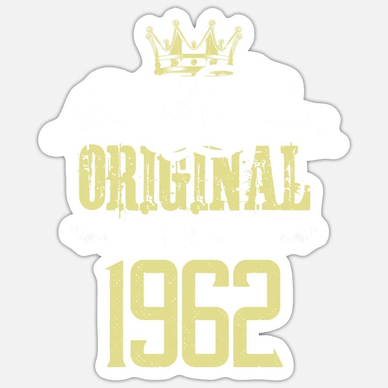 Édition limitée 1962 - Sticker taille S (10 x 10 cm) - blanc mat