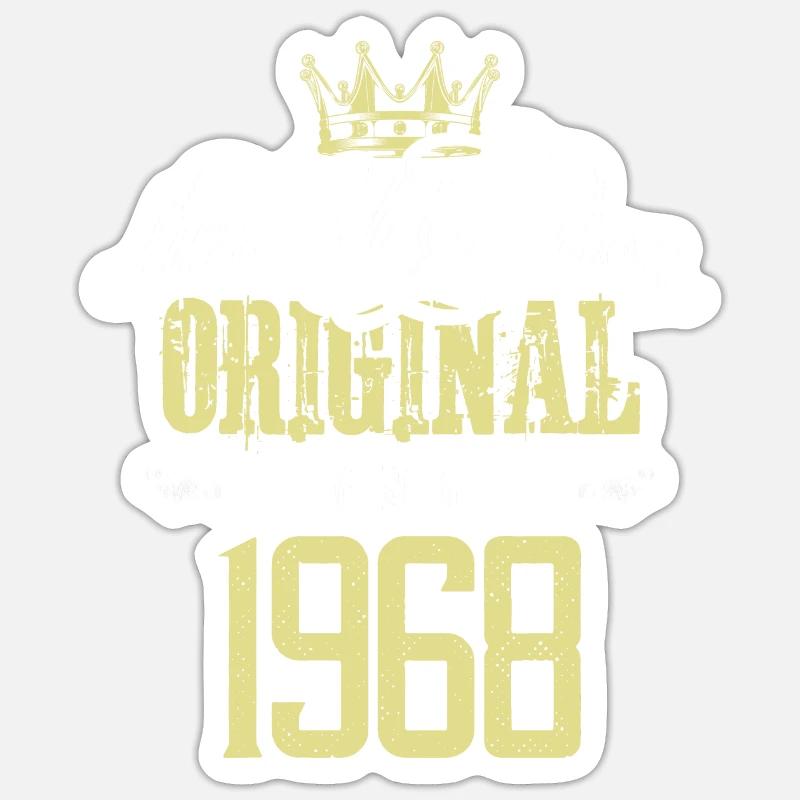 1968 limited edition - Sticker size S (10 x 10 cm) - white matte