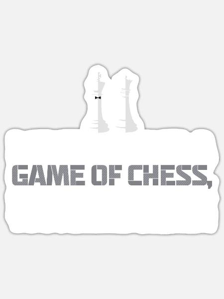 Liebe Schach Spiel Ein Falscher Zug Verheiratet - Sticker Größe S (10 x 10 cm) - Mattweiß