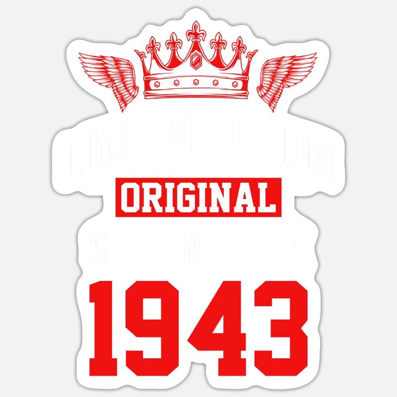 Édition limitée 1943 - Sticker taille S (10 x 10 cm) - blanc mat