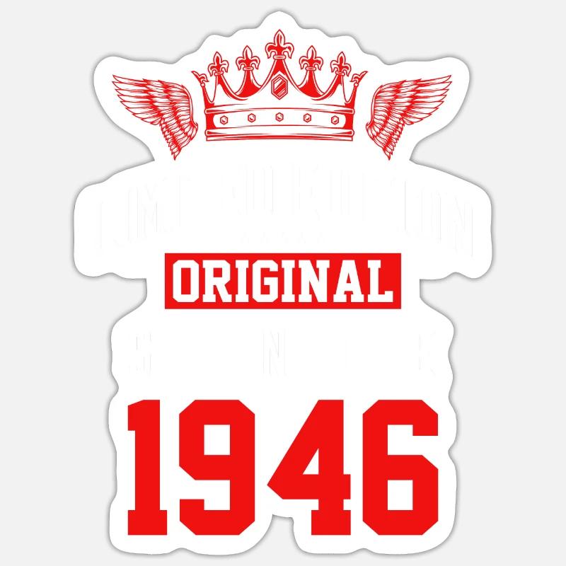 Édition limitée 1946 - Sticker taille S (10 x 10 cm) - blanc mat