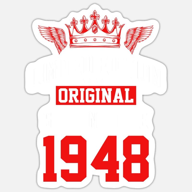 Édition limitée 1948 - Sticker taille S (10 x 10 cm) - blanc mat