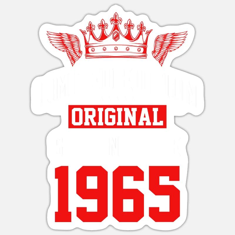 Édition limitée 1965 - Sticker taille S (10 x 10 cm) - blanc mat