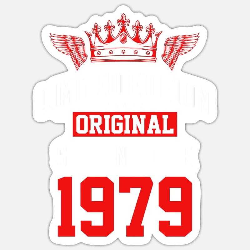 Édition limitée 1979 - Sticker taille S (10 x 10 cm) - blanc mat
