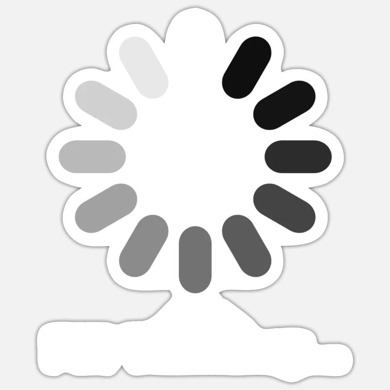 PENSÉE - Sticker taille S (10 x 10 cm) - blanc mat