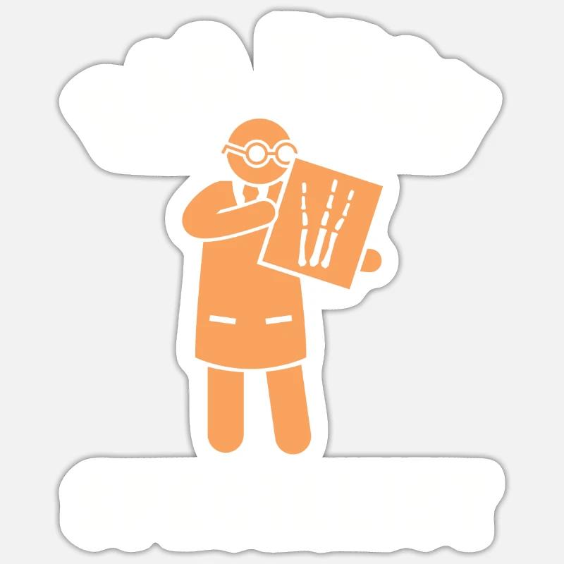 Radiology Tech Radiologist X-Ray Technologist Rad Sticker Größe S (10 x 10 cm)