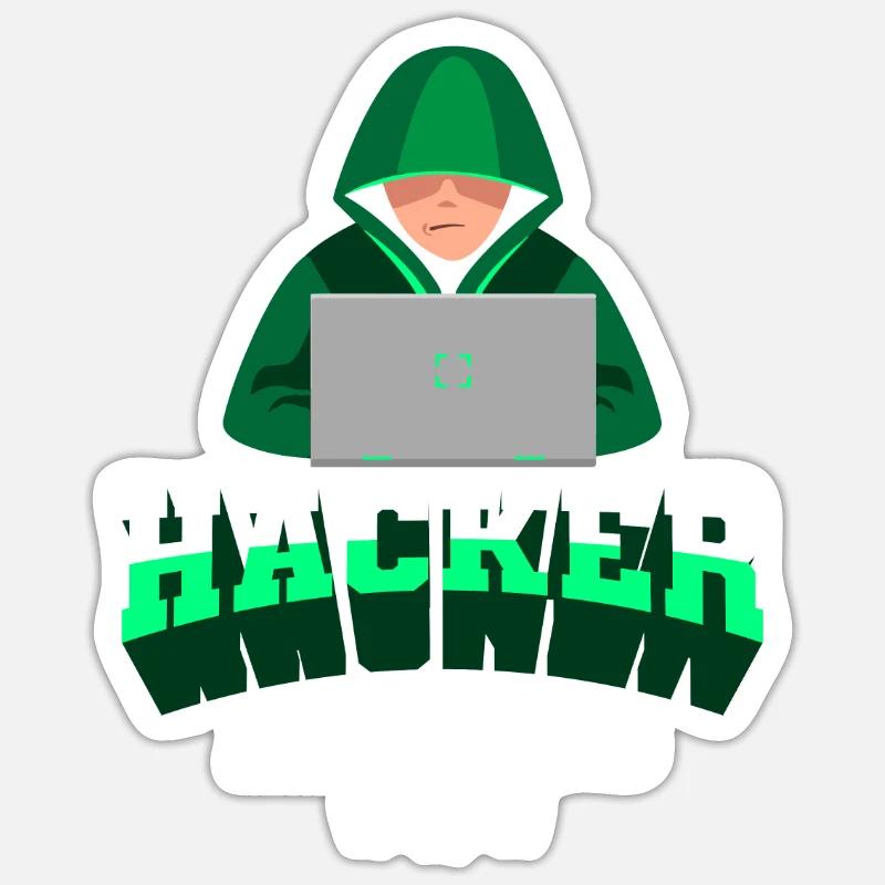 Programmierer Coder Software Entwickler Sticker Größe S (10 x 10 cm)