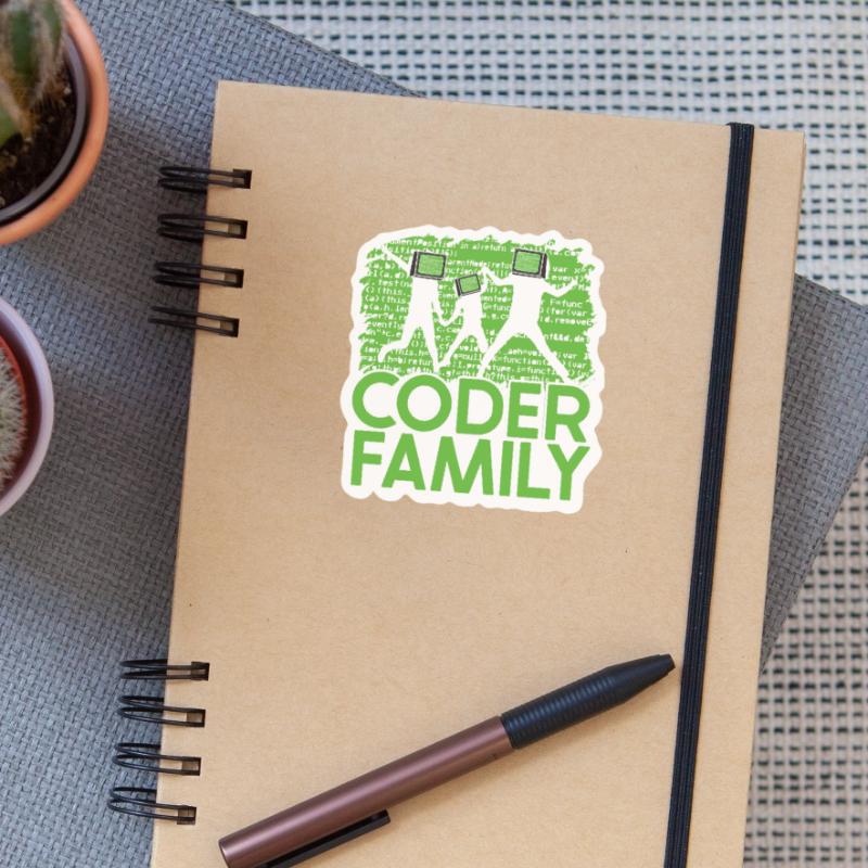 Programmierer Coder Software Entwickler Sticker Größe S (10 x 10 cm)
