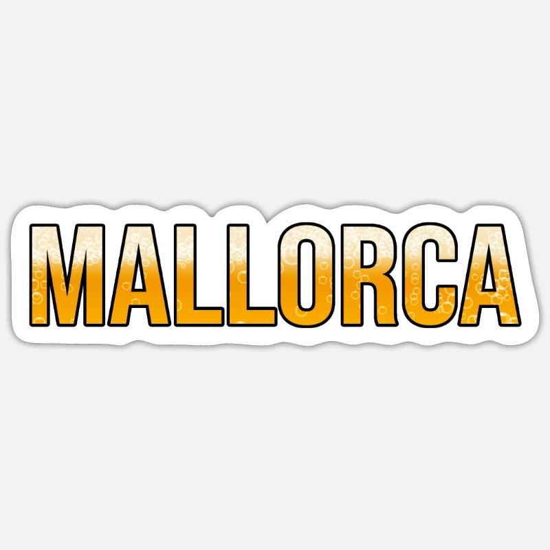 Mallorca Beer - Sticker size S (10 x 10 cm) - white matte