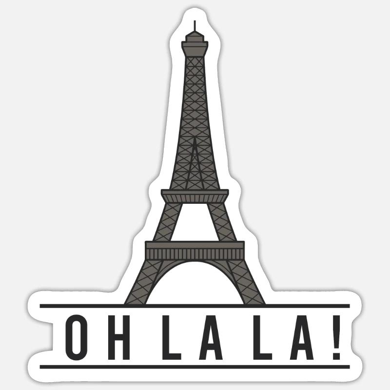 Paris - Sticker size S (10 x 10 cm) - white matte