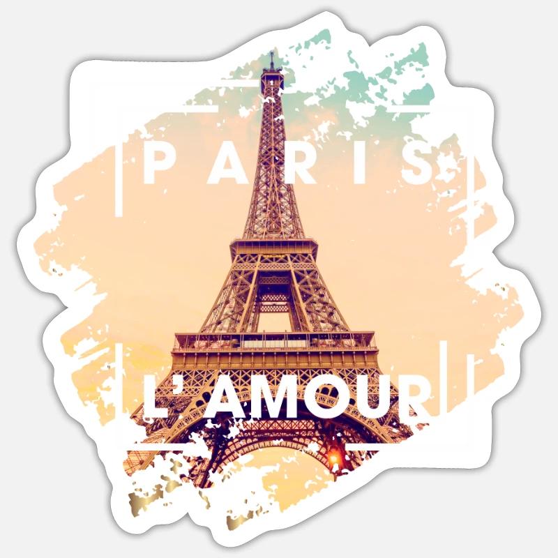 Paris - Sticker size S (10 x 10 cm) - white matte