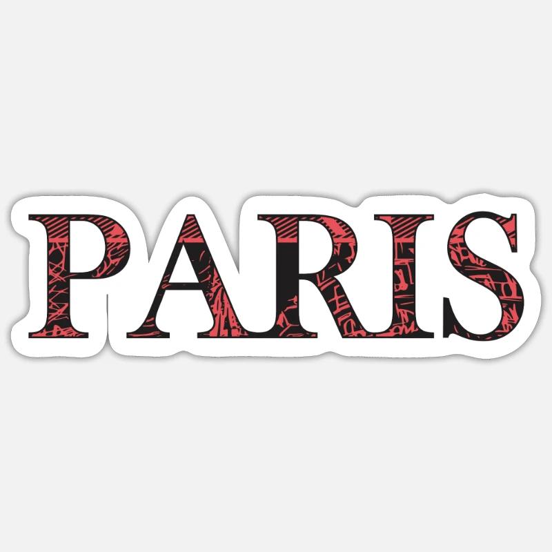 Paris - Sticker size S (10 x 10 cm) - white matte