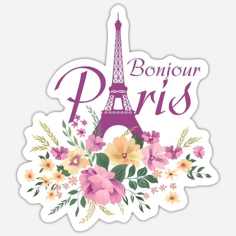 Paris - Sticker size S (10 x 10 cm) - white matte