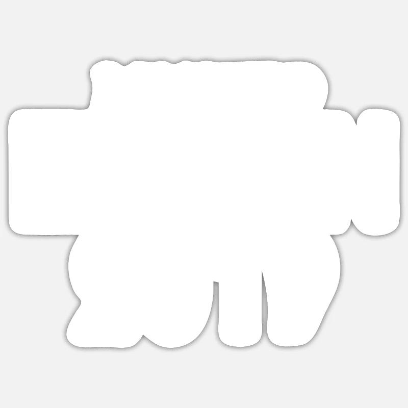 Édition limitée 2019 - Sticker taille S (10 x 10 cm) - blanc mat