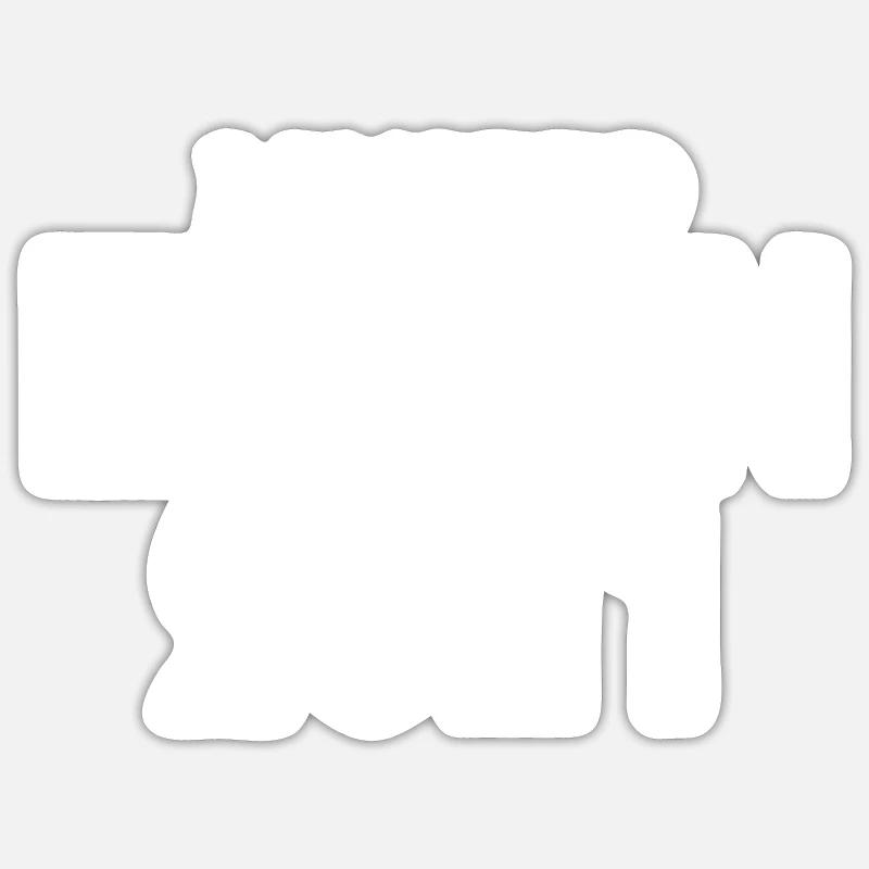 Édition limitée 2021 - Sticker taille S (10 x 10 cm) - blanc mat