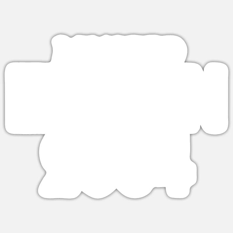 Édition limitée 2004 - Sticker taille S (10 x 10 cm) - blanc mat