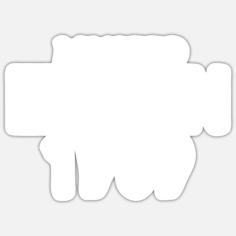 Édition limitée 1989 - Sticker taille S (10 x 10 cm) - blanc mat