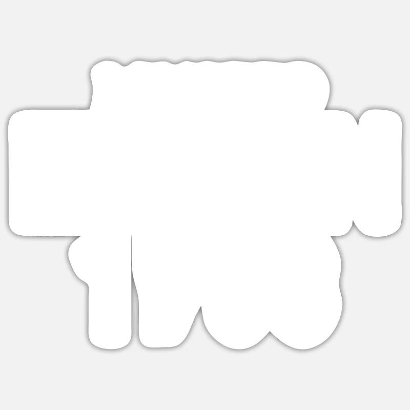 Édition limitée 1983 - Sticker taille S (10 x 10 cm) - blanc mat