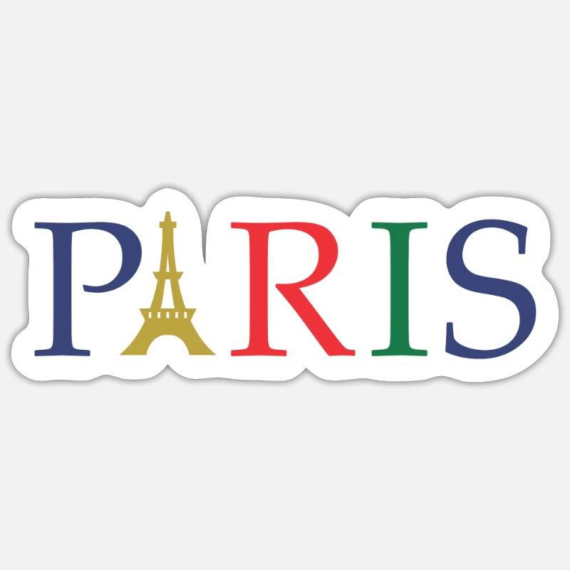 Paris - Sticker size S (10 x 10 cm) - white matte