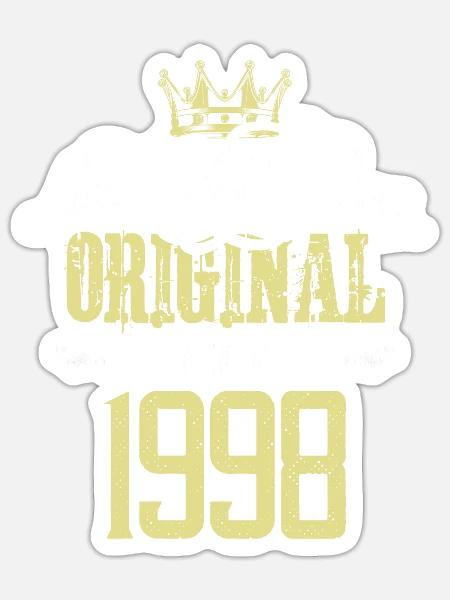 1998 limited edition - Sticker Größe S (10 x 10 cm) - Mattweiß