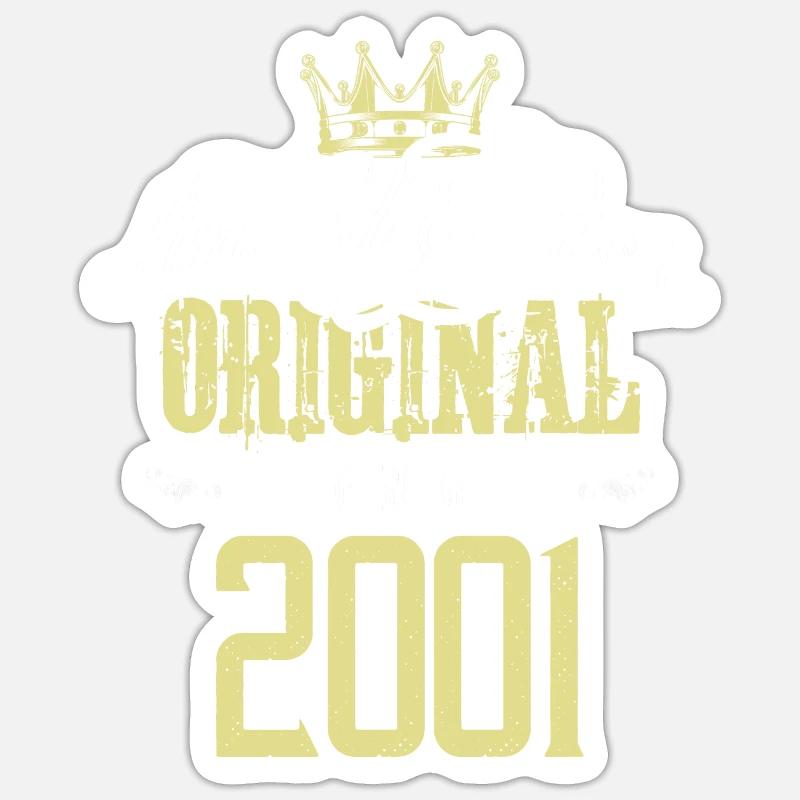 Édition limitée 2001 - Sticker taille S (10 x 10 cm) - blanc mat