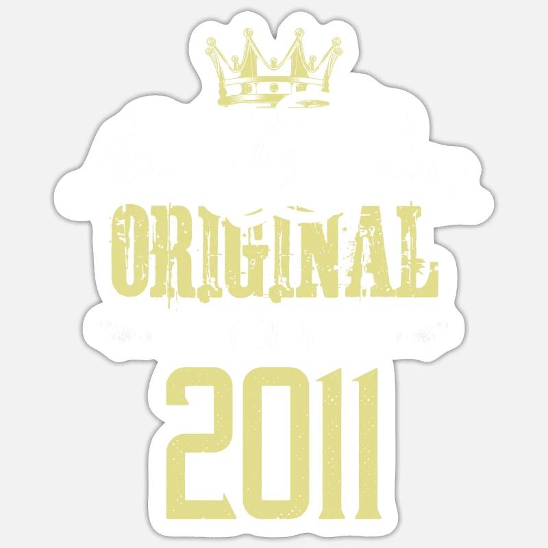 Édition limitée 2011 - Sticker taille S (10 x 10 cm) - blanc mat