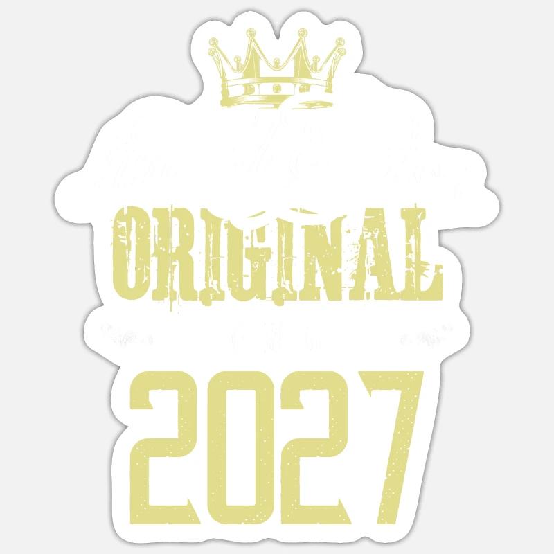 Édition limitée 2027 - Sticker taille S (10 x 10 cm) - blanc mat