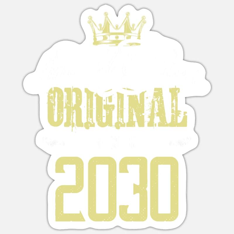 Édition limitée 2030 - Sticker taille S (10 x 10 cm) - blanc mat