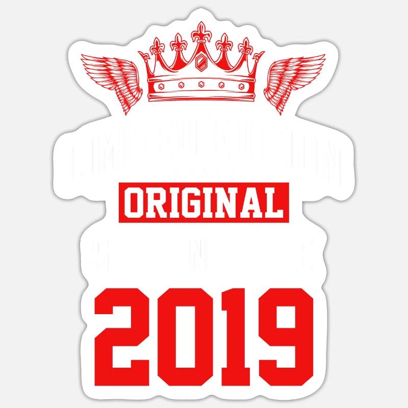 2019 limited edition - Sticker Größe S (10 x 10 cm) - Mattweiß