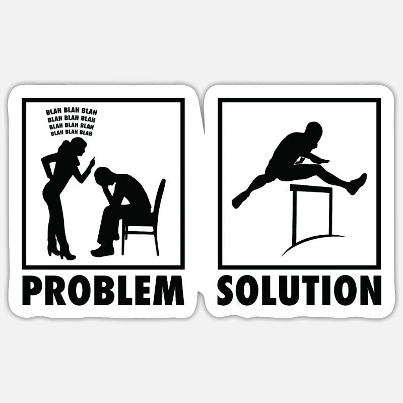 Athletics Athletes Statement Solution au problème. Sticker taille S (10 x 10 cm)