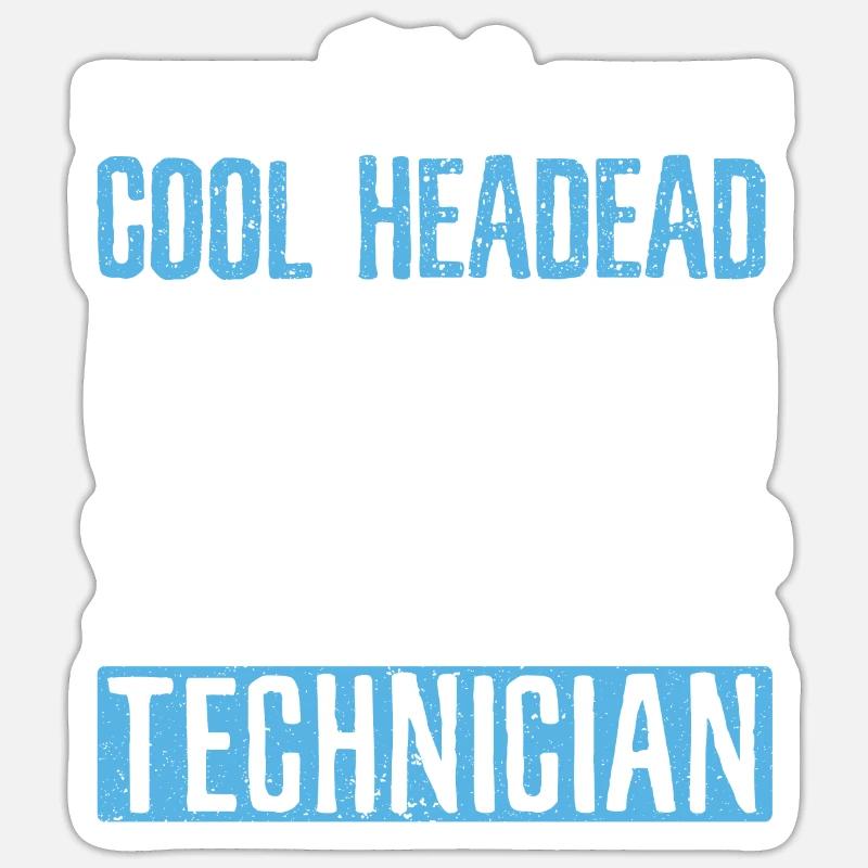 Ich bin ein kühler HLK-Techniker Aircon Repair Sticker Größe S (10 x 10 cm)