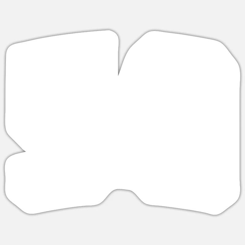 Numéro 50 Blanc - Sticker taille S (10 x 10 cm) - blanc mat