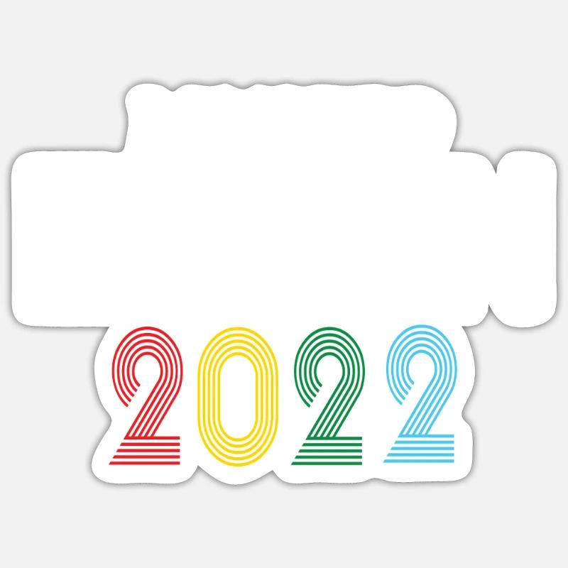 Édition limitée 2022 - Sticker taille S (10 x 10 cm) - blanc mat