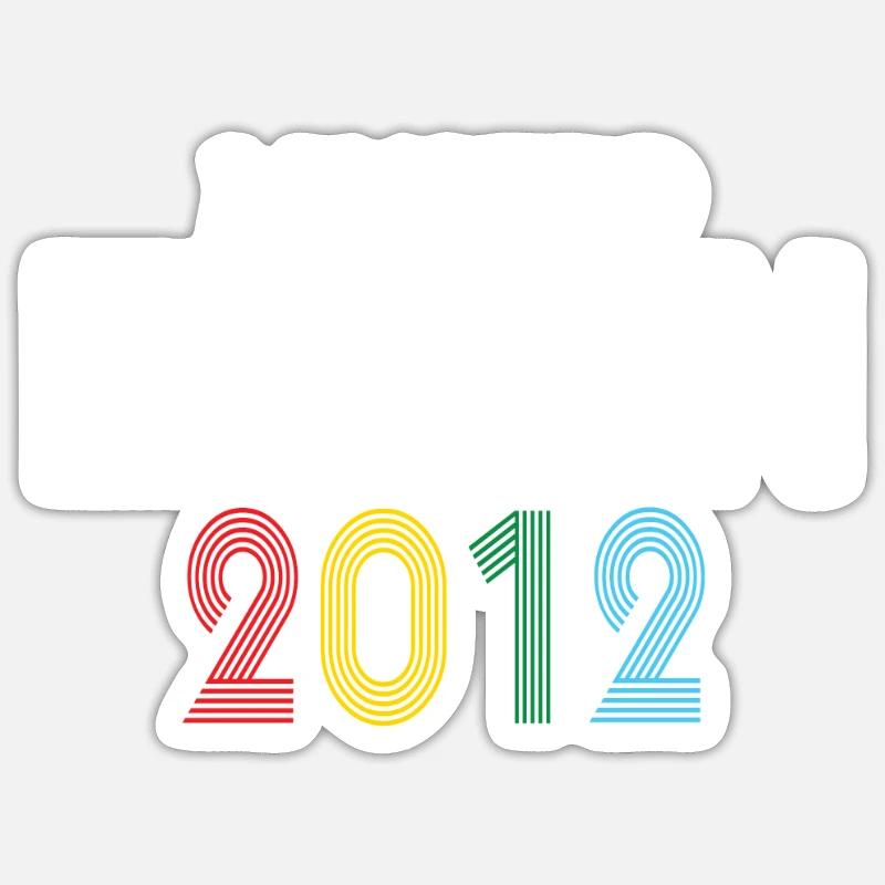 Limited Edition 2012 - Sticker Größe S (10 x 10 cm) - Mattweiß