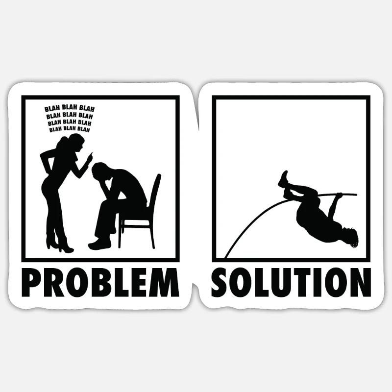 Athletics Athletes Statement Solution au problème. Sticker taille S (10 x 10 cm)
