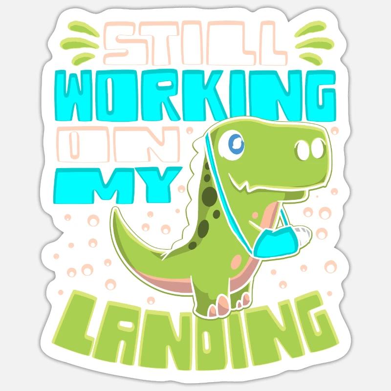 Arm Gebrochen Gebrochener Arm - Sticker Größe S (10 x 10 cm) - Mattweiß