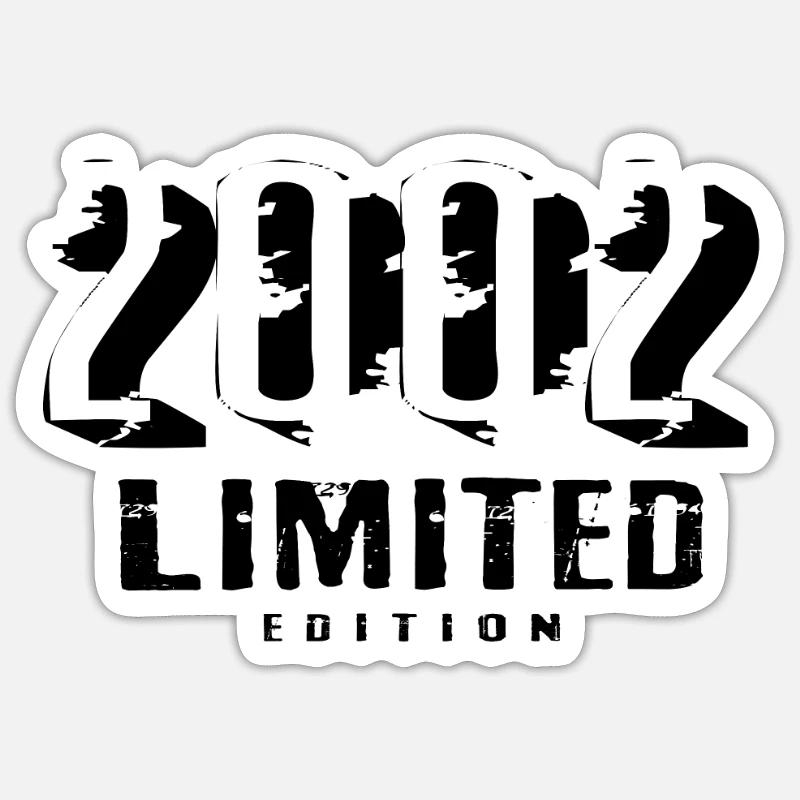 20e anniversaire Édition limitée 2002 20 ans Sticker taille S (10 x 10 cm)