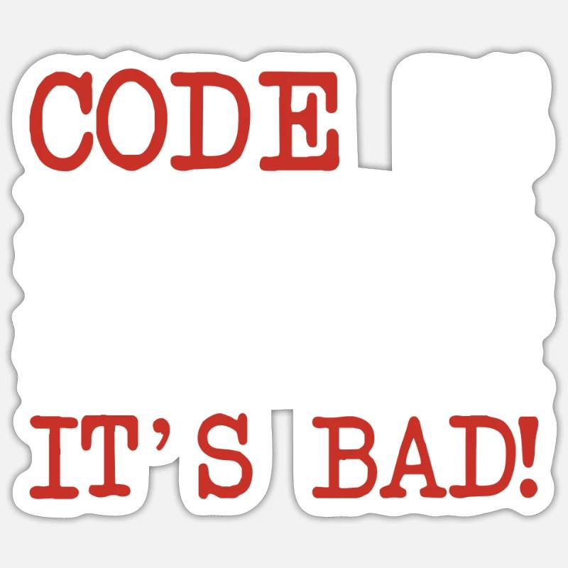 Code Explanation Developer Softwareentwickler - Sticker Größe S (10 x 10 cm) - Mattweiß