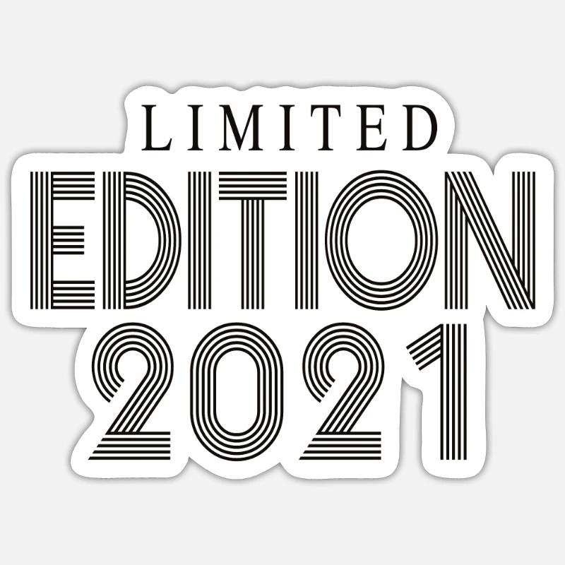 Édition limitée 2021 - Sticker taille S (10 x 10 cm) - blanc mat