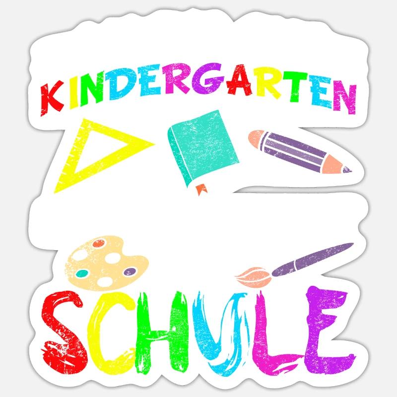 Einschulung Geschenk | Einschulungsgeschenk Sticker Größe S (10 x 10 cm)