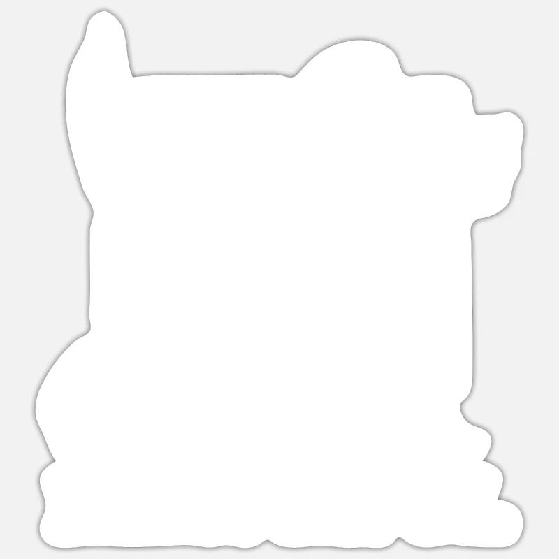 Rebondir - Sticker taille S (10 x 10 cm) - blanc mat