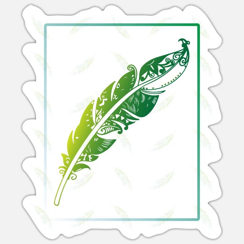 Federn Sticker Größe S (10 x 10 cm)