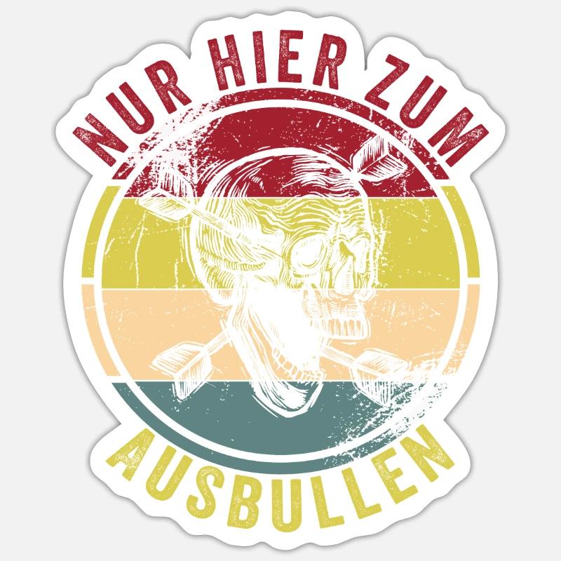 Dart - Sticker Größe S (10 x 10 cm) - Mattweiß