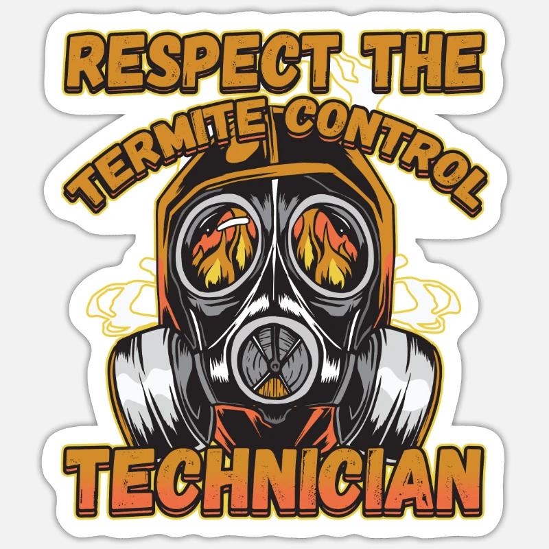 Respectez le technicien de contrôle des termites pour un bug Sticker taille S (10 x 10 cm)