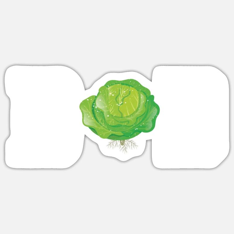 Cabbage Papa Sticker size S (10 x 10 cm)