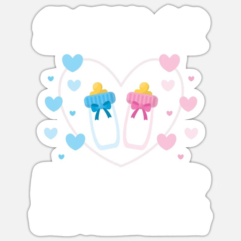 Schwester oder Bruder Was ist in meiner Mutter Bab Sticker Größe S (10 x 10 cm)