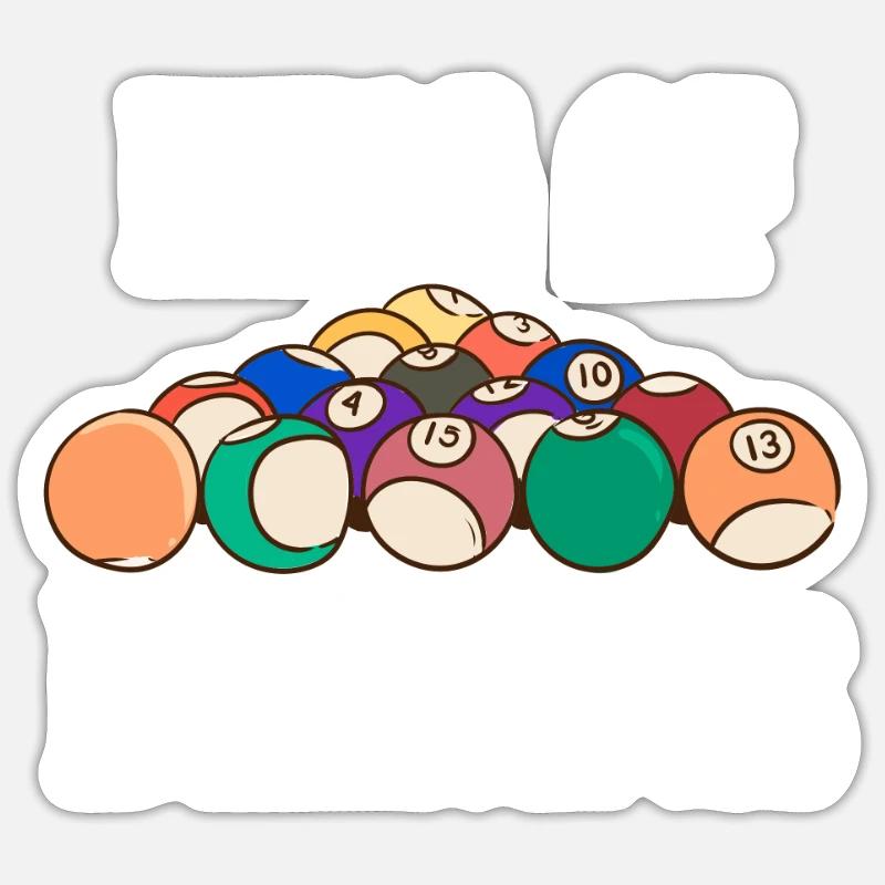 King Of Billiards BilliardsQueue Sports Pool Player Sticker size S (10 x 10 cm)