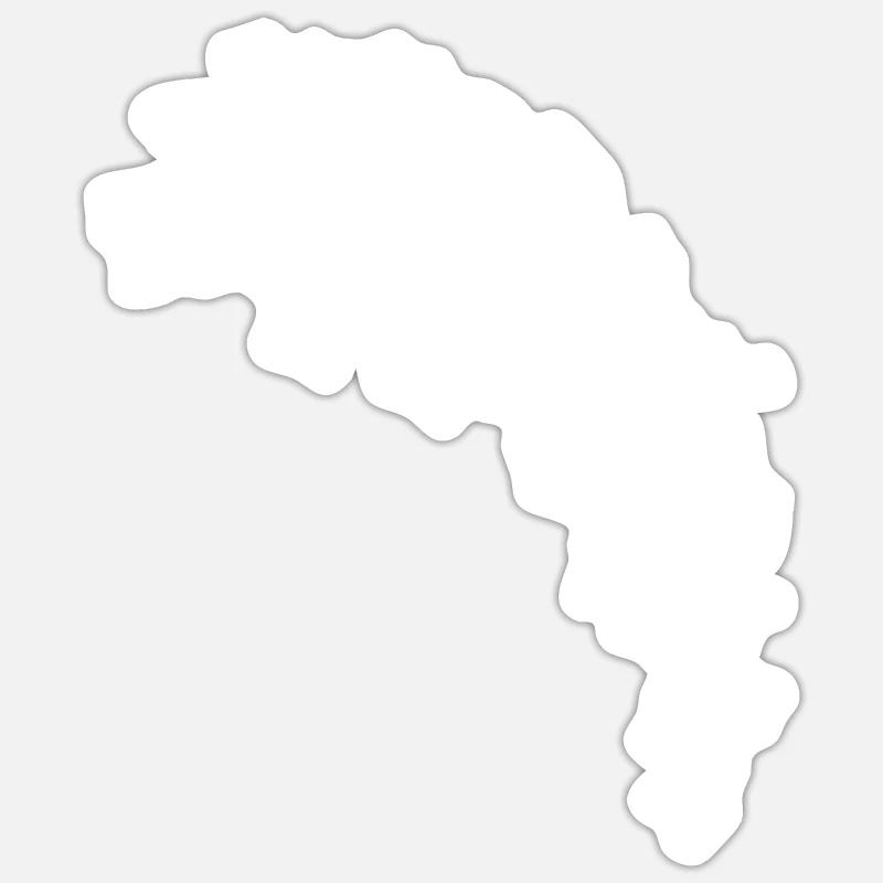 Ciel étoilé blanc Sticker taille S (10 x 10 cm)